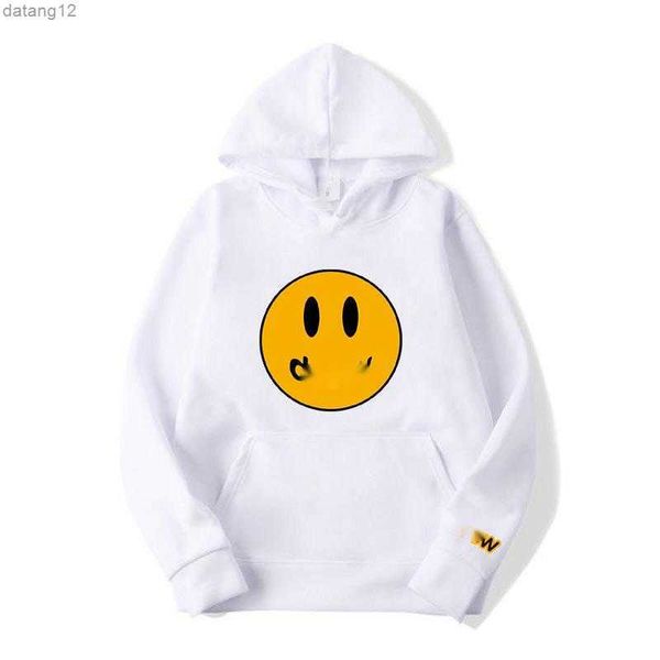 

draw hoodie winter cotton men and women drew smile face simple sweatshirts causal plain o-neck hoody soft streetwear young lovers d clothing, Black