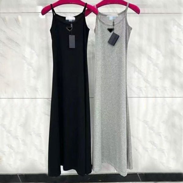 

Designer Women' casual dress Classic vintage dresses Simple sleeveless high-quality Knitted fabric has a high elastic women clothes, 7*