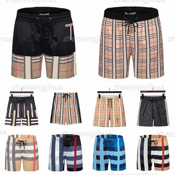 

mens womens designers burbrerys shorts summer fashion streetwears clothing quick drying swimwear printing board beach pants asian size m-3xl, White;black