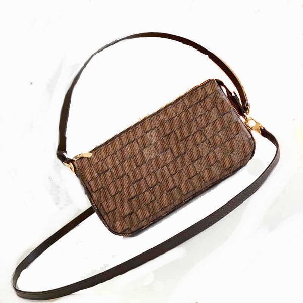 

wallets shoulder accessory bags women m40712 n41207 vintage canvas fashion flap soft zipper classic style check grid handbag b019, Red;black