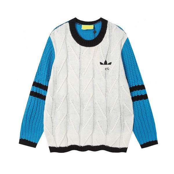 

men's plus size hoodies & sweatshirts jacquard letter knitted sweater in autumn / winter acquard knitting machine e custom jnlarged det, Black;brown