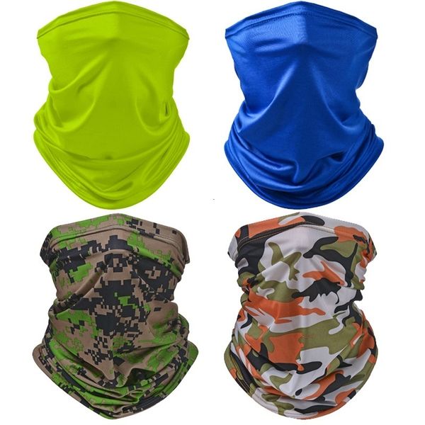 

fashion face masks neck gaiter outdoor sports riding camouflage sun protection scarf soft breathable solid color kerchief collar scarves 230
