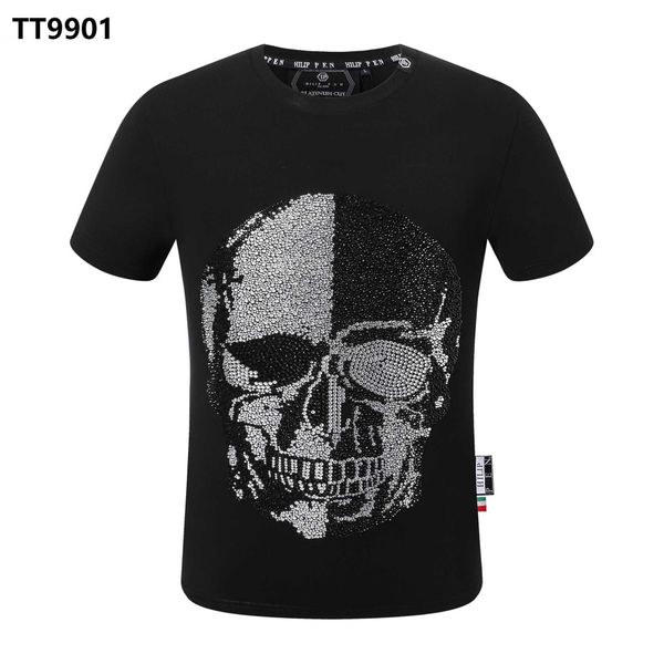 

t-shirt designer skull pictures summer men's high-end t-shirten8a, White;black