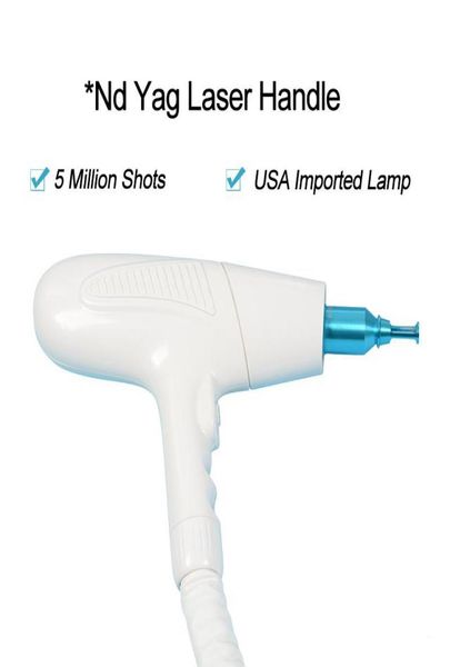 

new q switch nd yag handle yag tattoo removal handle 5,000,000 s for multifunction beauty machine with 3probes6009525, Black