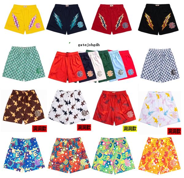 

ji29 men's shorts eric emmanuel ee basic summer fashion print casual camouflage beach outdoor sports, White;black