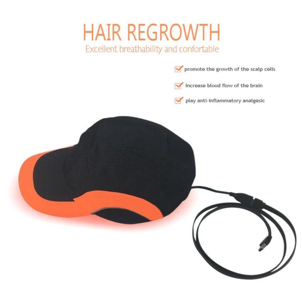 

personal use 650 nm 276 diodes hair regrowth cap hair care cap hair grwoth helmet6278883, Black