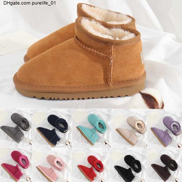 

shoes uggi kids australia boots boys mini girls half boot baby toddler children kid sneakers designer trainers winter booties youth infants, Black