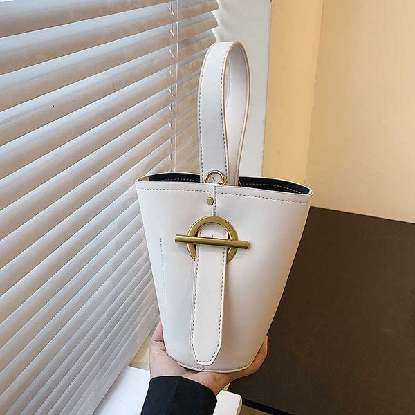 

autumn and winter new vegetable basket bag female simple handheld bucket bag crossbody chain small bag 0804-111