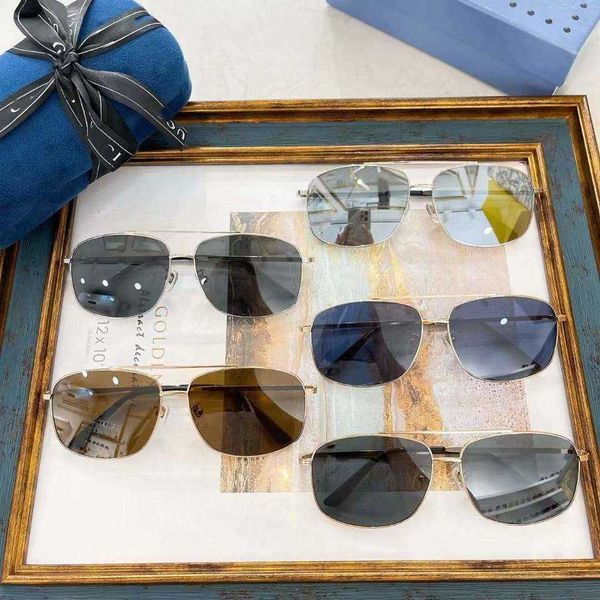

2023 new luxury designer g family's new online celebrity same business men's versatile fashionable sunglasses gg0836sk, White;black
