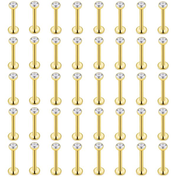 

navel bell button rings wholesale 60pcs/lot steel lip labret piercing rings tragus earrings internal thread screw-fit body jewelry vacuum pl, Silver