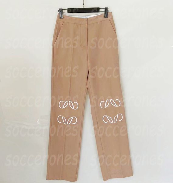 

designer women pants letters design on knee jeans fashion casual charming woman straight leg trousers, Black