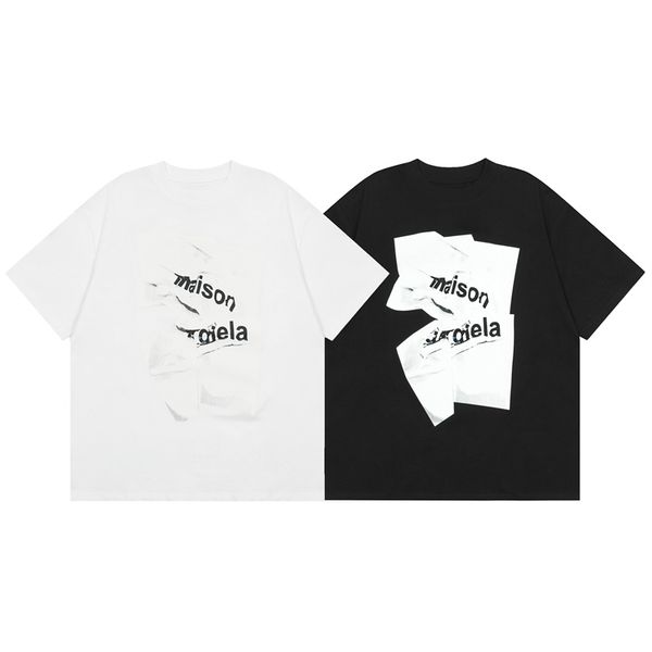 

2023 summer men's cotton short sleeve t-shirt new fashion brand loose half sleeve men's summer solid color or hip hop clothing v7, White;black