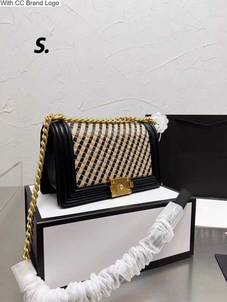 

cc cross body 2022 leather besace triomphe chain bag designer women bags fashion small shoulder bag handbag crossbody handbags for, Black