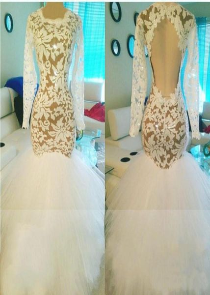 

prom dresses mermaid african princess long sleeves formal evening wear gowns with tulle lace white evening dress6826298, Black