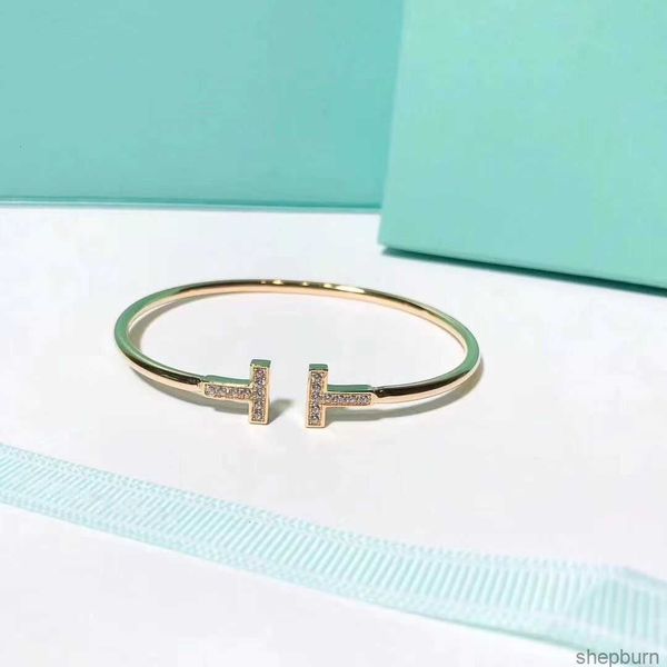 

luxury bracelet designer for woman designer bracelet 18k gold bracelet double t shaped tennis bracelet charm bracelet t bracelet gold bracel, Black
