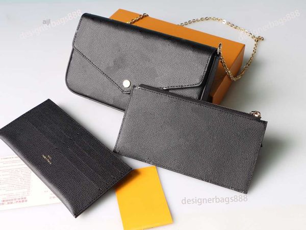 

3pcs set women luxurys designers bags genuine leather woman purse key card wallet handbag messenger crossbody shoulder bag totes backpack