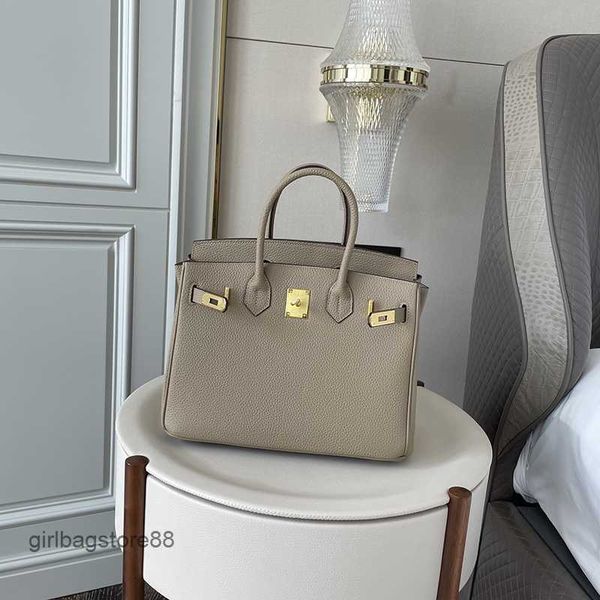 

birkins leather tote classic bag bags hreme lychee grain designer handbag first layer cowhide large lady capacity women's pure shoulder