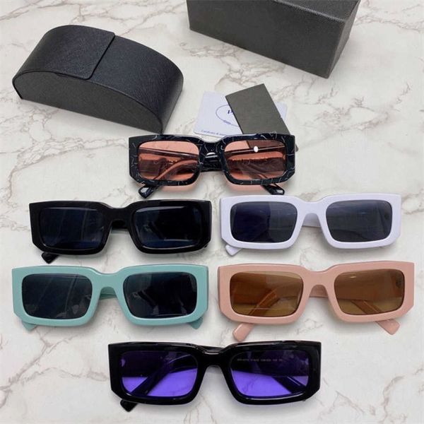 

new luxury designer pjia 2023 new sunglasses women's net red same style personality irregular plate sunglasses pr06ys, White;black