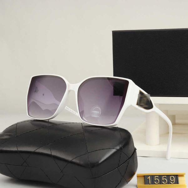 

luxury designer sunglasses 2023 new box women's for daily wear sunscreen versatile and sunglasses 9551, White;black