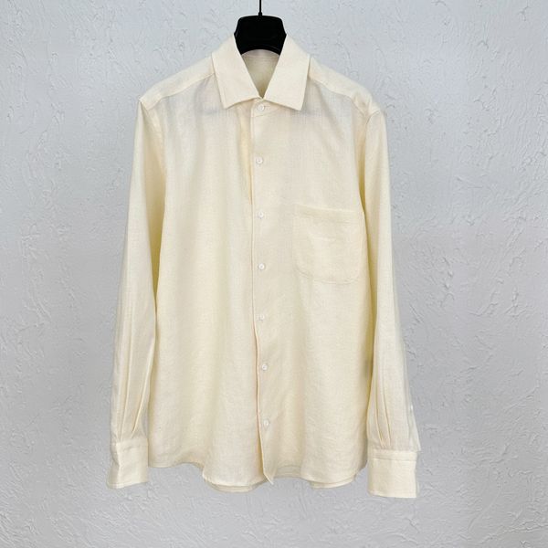 

2023 spring/summer pure white cotton linen long sleeve shirt and shorts euro size, White;black