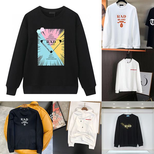 

men hoodie mens designer hoodies hoodys women clothes pullover sleeveless o-neck letter printed green overcoat sweatshirt streetwear fashion, Black