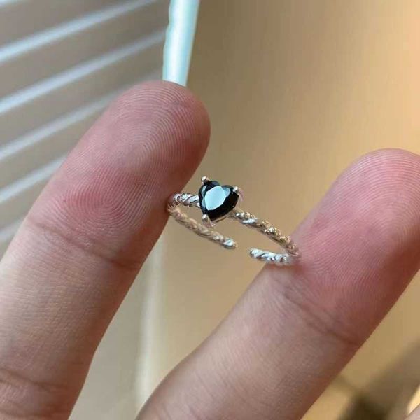 

30pcs black love female ring new fashion fashion fashion design luxury fashion personality cool style joint ring jewelry gift holiday gift r, Silver