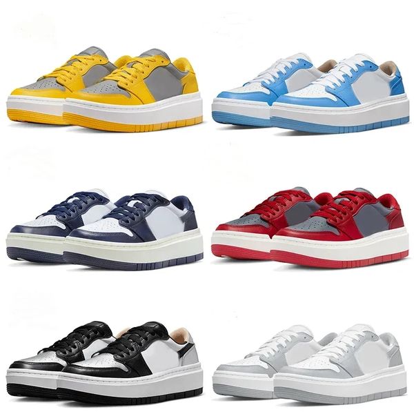 

jumpman casual shoes low elevate rubber platform designer university blue wolf grey red midnight navy loafers women mens sneakers trainers 3