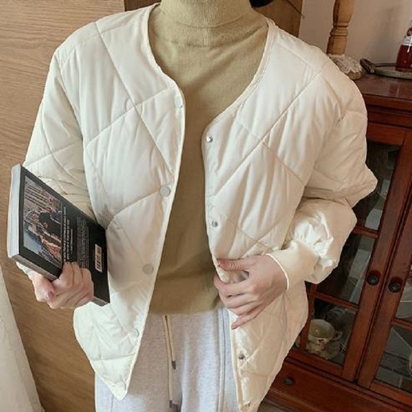 

winter jacket women coats designer women fashionable diamond quilted coat lightweight and slim fit, Black