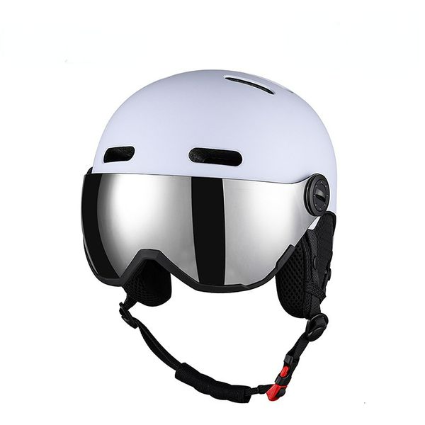 

protective gear men and women with long fleece ear protection warm ski helmet adjustable head sports professional cap 230801