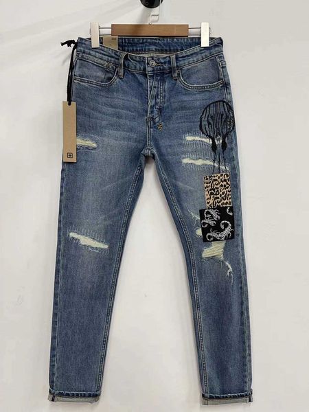 

ksubi jeans purple men's rise elastic mens clothing tight skinny jeans designer fashion, Blue