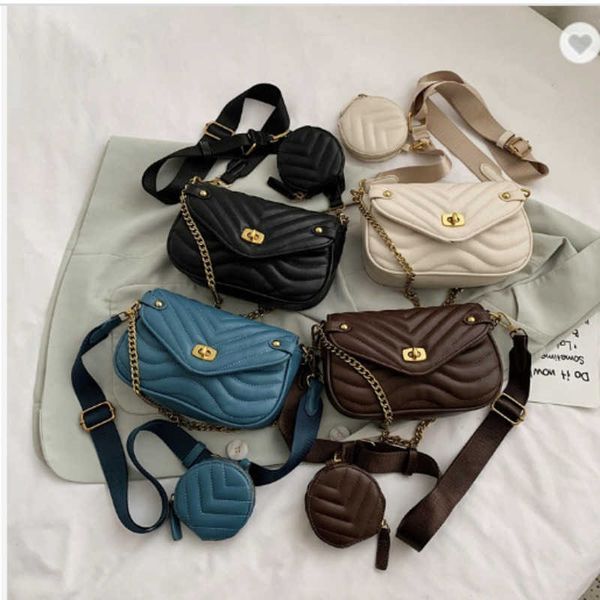 

mini pendant shoulder bag chain crossbody two piece bags bags 0816
