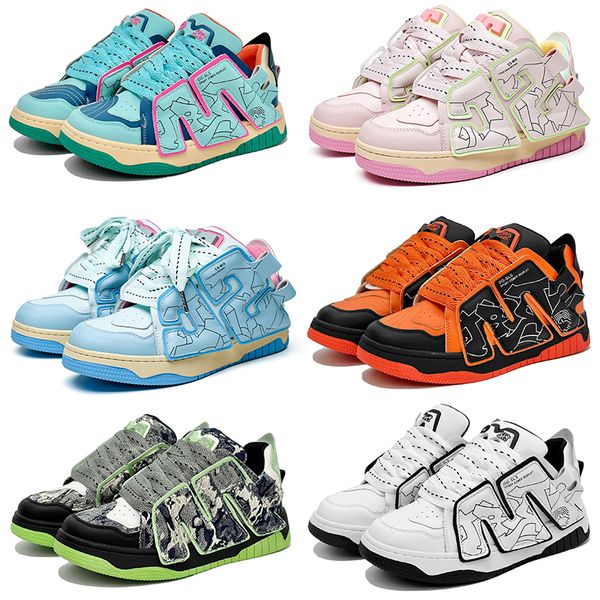 

2023 design skateboard shoes men women black white green pink purple mens trainers outdoor sports sneakers color8