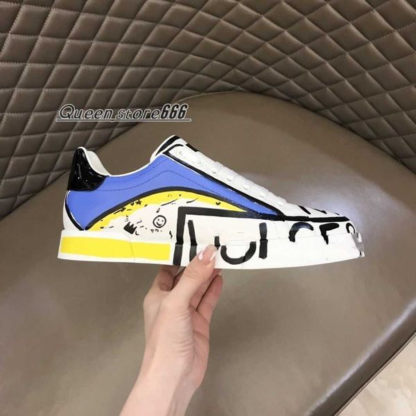 

2023 luxurys designer women shoe italy sneaker low casual shoes rubber outsole mens printed calf leather classic trainers dress shoes mkjkkl, Black