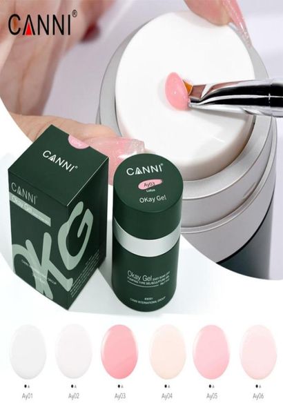 

canni okay gel arrivals 30g extension gel 6 colors air pump design easy soak off uv led manicure function sculpture gel13550371270422, Red;gold