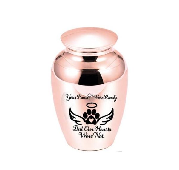 

angel wings cremation urn for pet ashes pendant pet dog paw print ashes holder keepsake your paws were ready but our hearts were 7697643, Silver