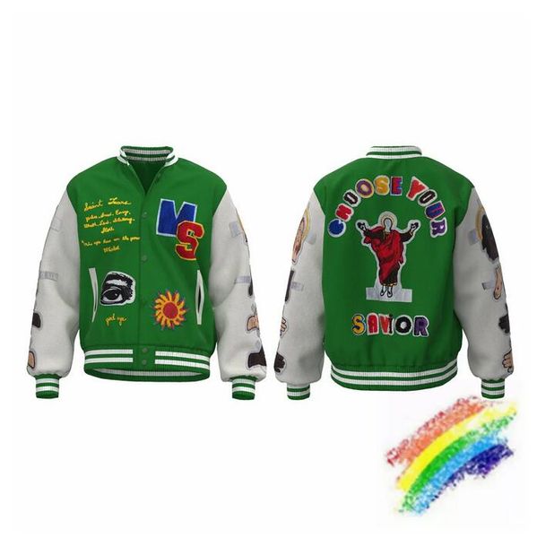 

2023fw baseball jackets men women embroidered jacket coat, Black;brown