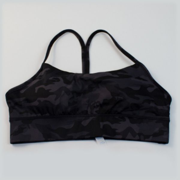 

ll new yoga clothing lulu men flowy women's sports underwear nulu double-sided brushed camouflage bra sports bra lu lu lemon