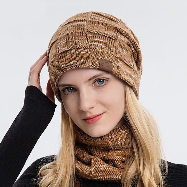 

fashion designer jewelry couple knitted woolen hat scarf two piece set versatile scarf, hat & glove sets wholesale dmz29, Blue;gray