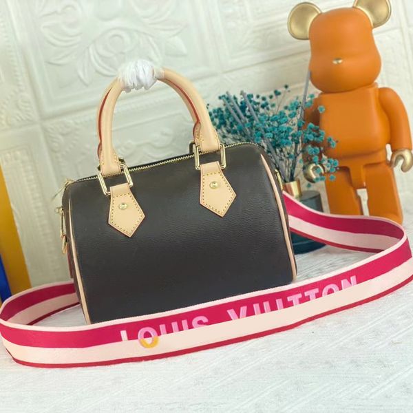 

luxury 7a quality womens totes bags mens nano speedy m81085 classic designer cross body bags genuine leather hand bag lady with shoulder str