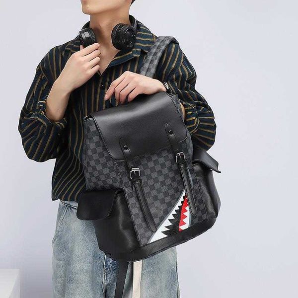 

fashion backpack spring new pu mens casual backpack high capacity middle school student backpacks