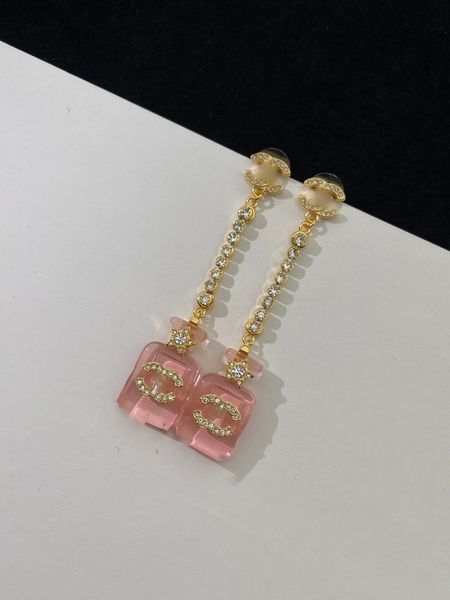 

designers womens brand designer earrings ear stud crystal women elegance temperament simple ladies wedding party jewelry gift accessories, Golden