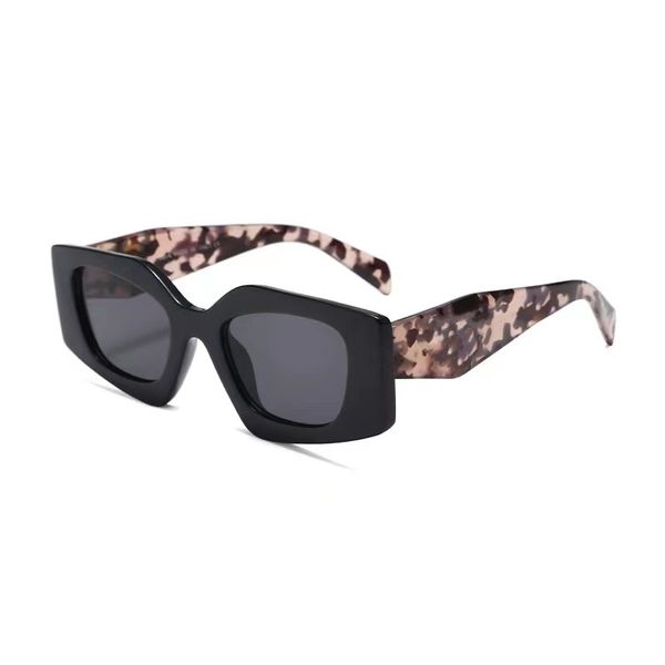 

new european and american polygonal two-color flower bag fashion sunglasses women's premium sense sunscreen travel personality sunglass, White;black