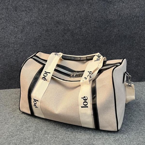 

ch brand duffle bag for men women large capacity canvas totes outdoor sports gym handbags letter wide handle travel bags