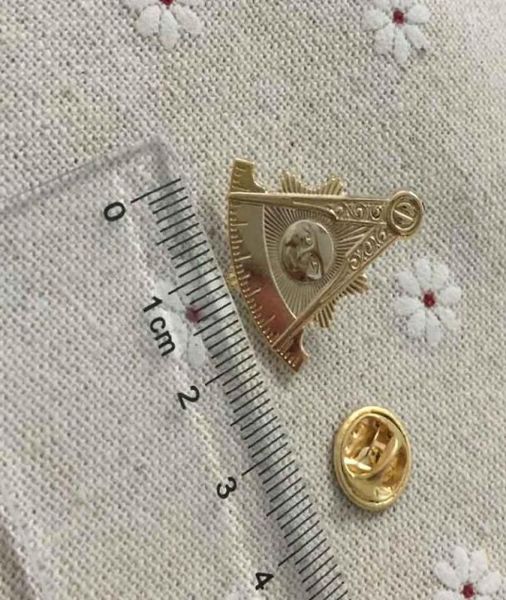 

100pcs ma past master pins shining lapel pin masons souvenir badge custom brooch mason metal craft gold color masonry26757185268662, Gray
