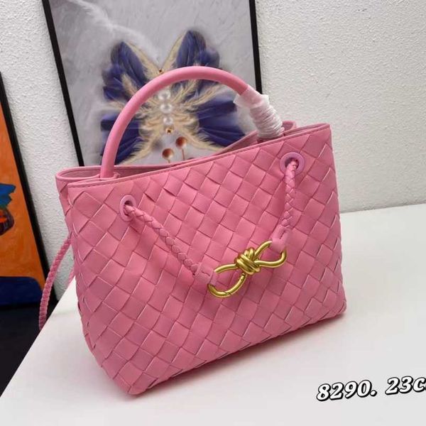 

2023 bag botegas fashion designer new woven andiamo large capacity versatile cowhide tote casual one shoulder handbag 3 0ogj