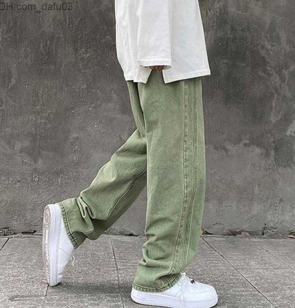 

men's jeans men039s jeans soft for men pants loose baggy denim relaxed fit simple japanese style hommes3865312 z230801, Blue