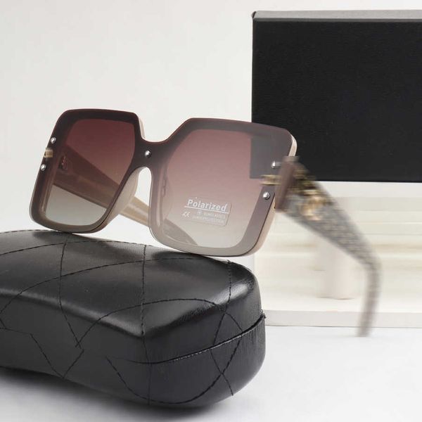 

luxury designer sunglasses 2023 new fashion large box high definition polarized street p sunshade travel sunglasses, White;black
