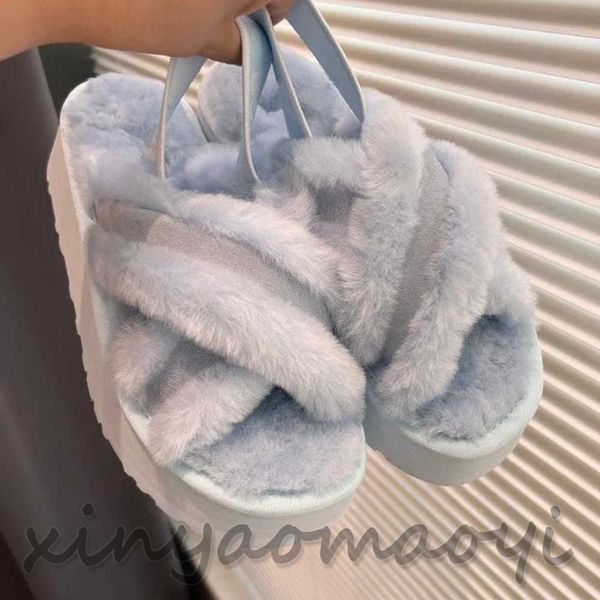 

uggitys, spring and autumn woolly sandals slippers, women woolly shoes, Black