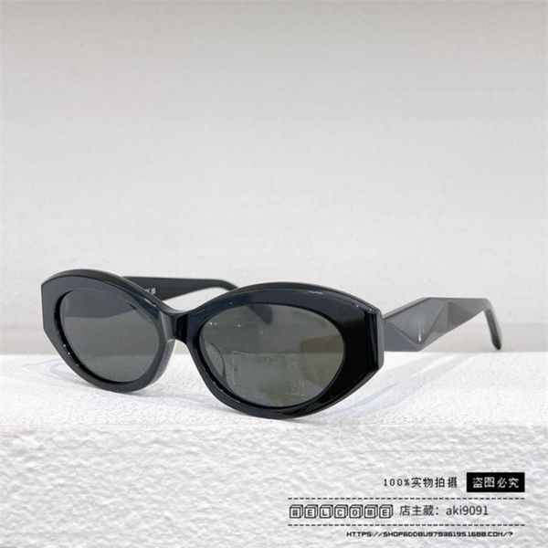 

2023 new luxury designer p family's new sunglasses women's net red ins the same style of personalized irregular oval sunglasses sp, White;black