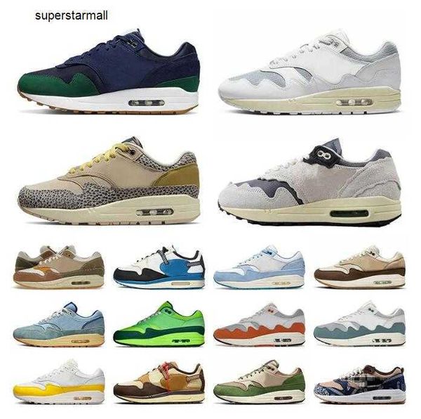 

airs patta waves max 1 running shoes women mens 1s white black wabi sabi denim olive canvas kasina won ang grey orange sneakers 87 noise aqu
